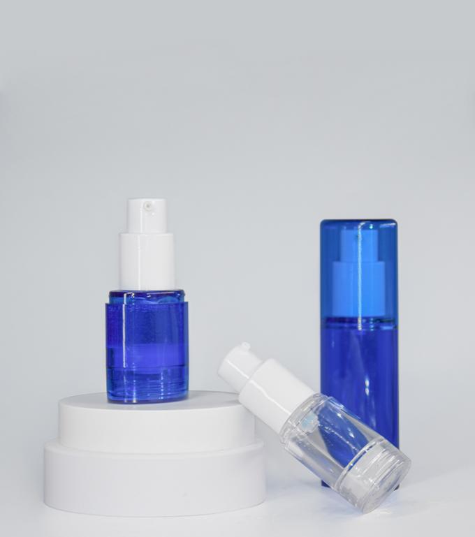 15ml 30ml 50ml Oval Shape Airless Pump Bottles High Transparent PETG Material 5