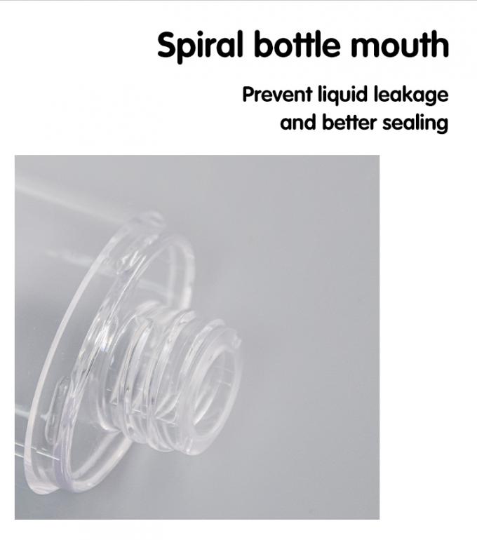 15ml 30ml 50ml Oval Shape Airless Pump Bottles High Transparent PETG Material 6