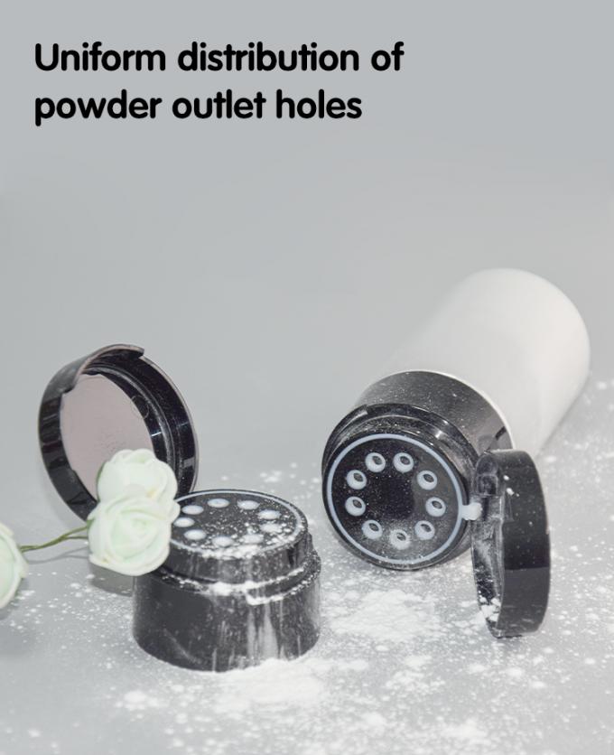 100g 150g PETG Cosmetic Pump Bottle Mens Skincare Packaging For Talcum Loose Powders 2