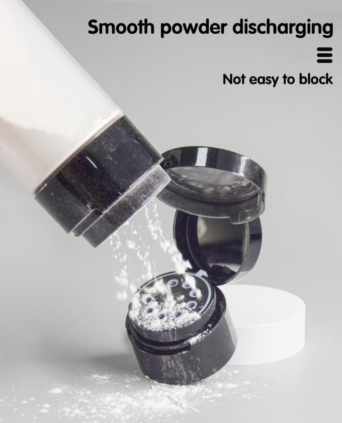 100g 150g PETG Cosmetic Pump Bottle Mens Skincare Packaging For Talcum Loose Powders 4