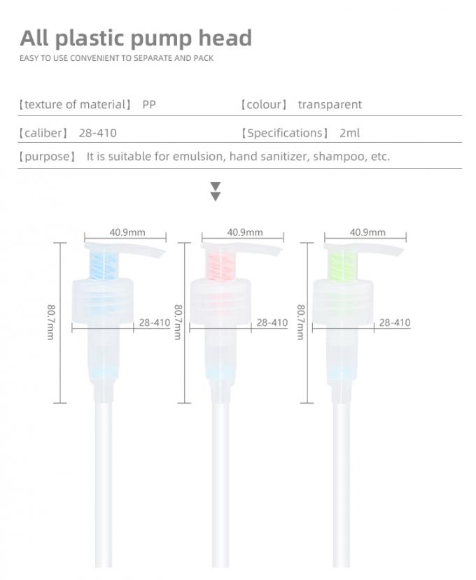 2cc28-410 PP Mono Material All Plastic Lotion Pumps 5