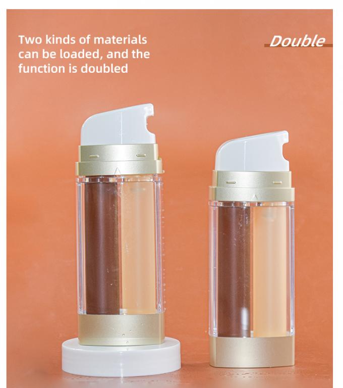 Innovative Double Tube Airless Bottle 15ml*2 3