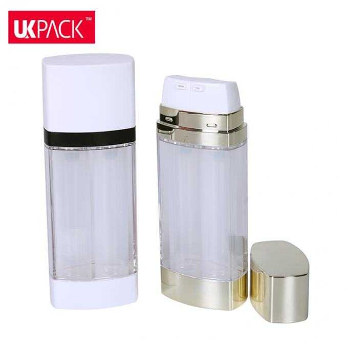 Cosmetic airless bottle 15ml*2 1