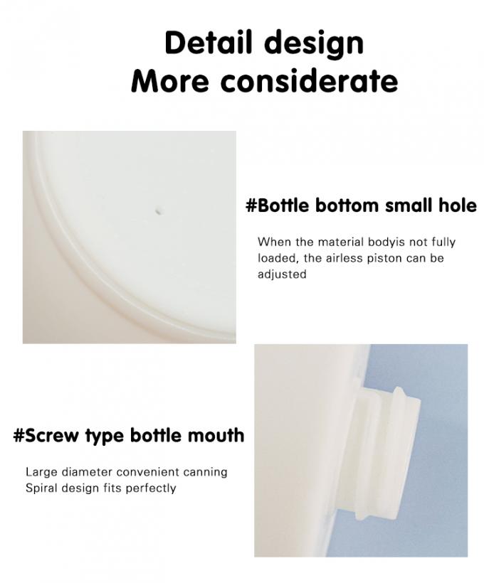 Replaceable Airless Pump Jar Sunscreen PP 50g Innovation Refillable Packaging 5