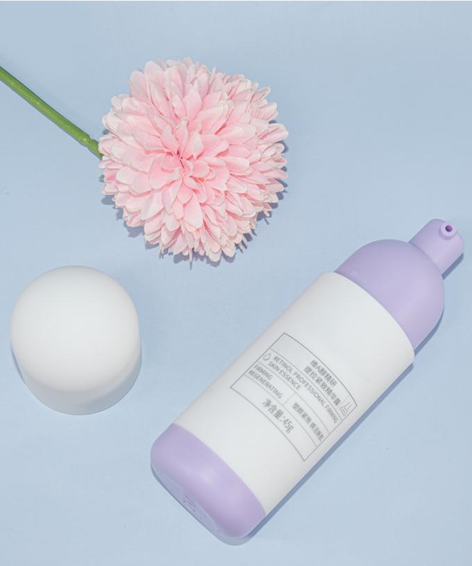 Frosted Surface Airless Pump Bottle 45ml Elastic Paint 3D Packaging For Serum Sun Protect 3