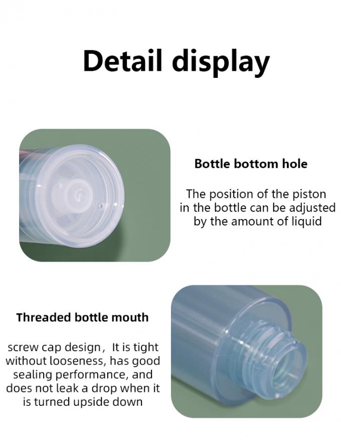 30ml/50ml PET Customized Color And Logo Cream Serum Airless pump Bottle Cosmetic Packaging UKA76 5