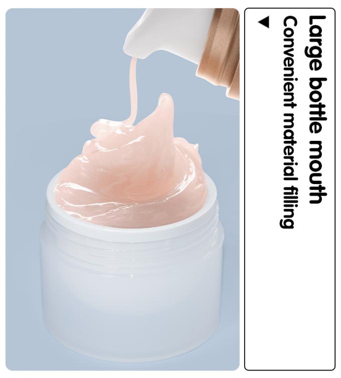 Plastic PP Double Layer Cream Jar 50g With White Lid 3
