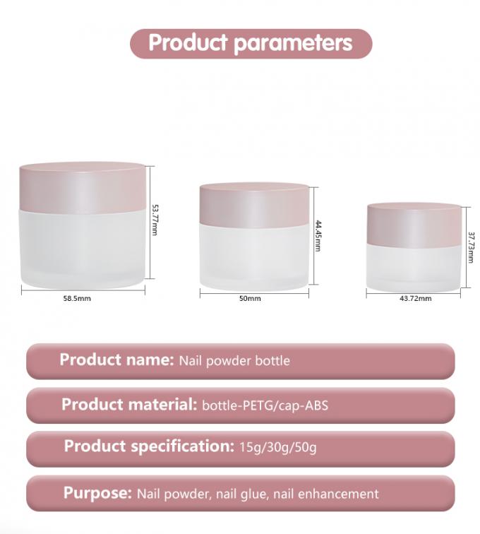 15g / 30g / 50g Customized Color PMMA Round Shape Cream Jar Mask Face Cream Jar UKC68 5