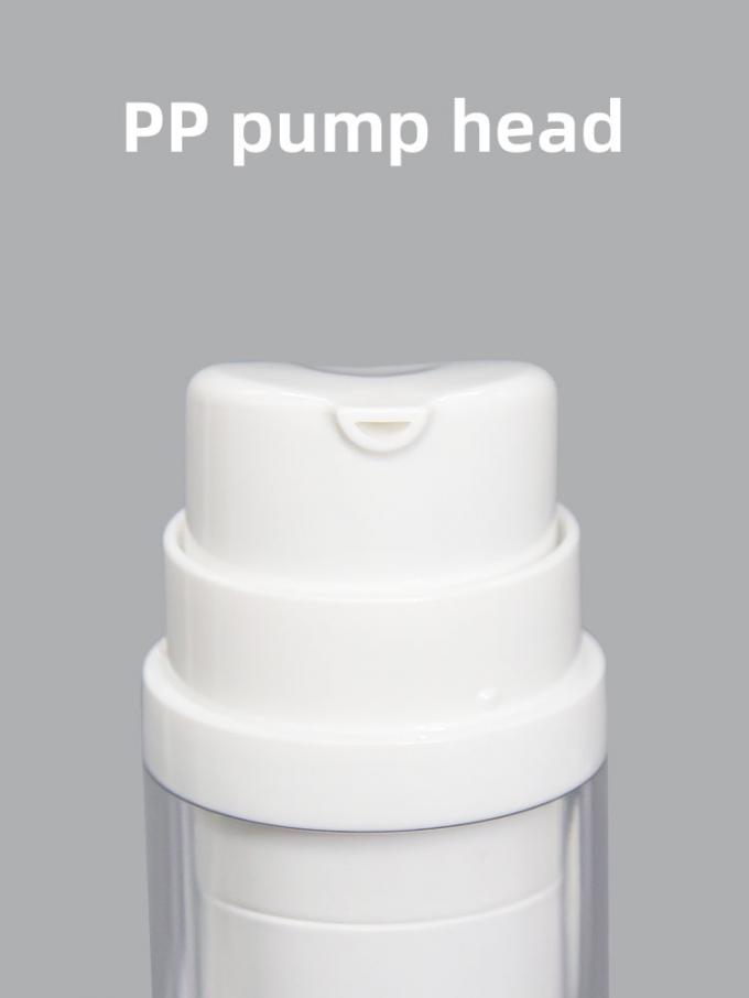UKA48 Rotating 5ml 30ml 50ml Airless Pump Bottle Replaceable Acrylic Round Bottle 1