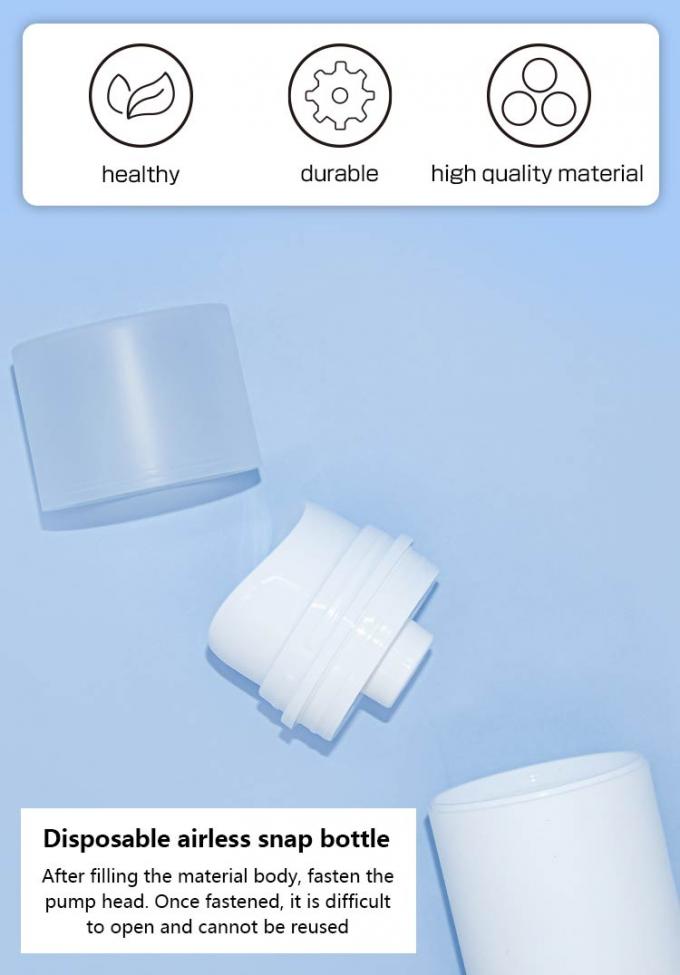 UKA57 Eco Friendly PP PCR Recyclable Press Airless Pump Bottle 50ml 100ml 150ml With Cap 2