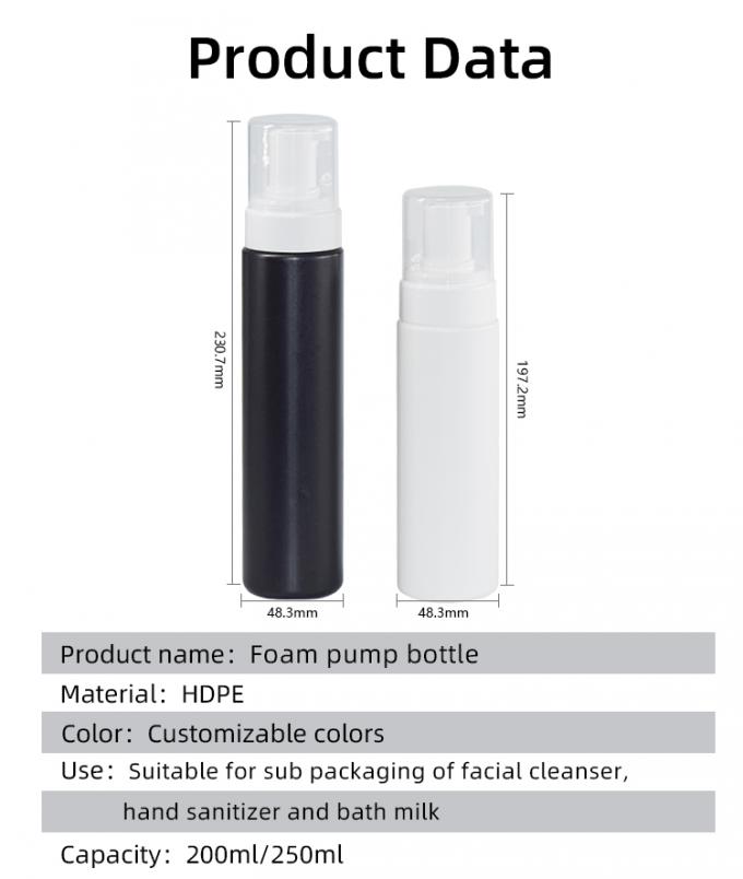 43mm All plastic foamer pump with 200ml and 250ml PE bottle Sustainable green packaging 6