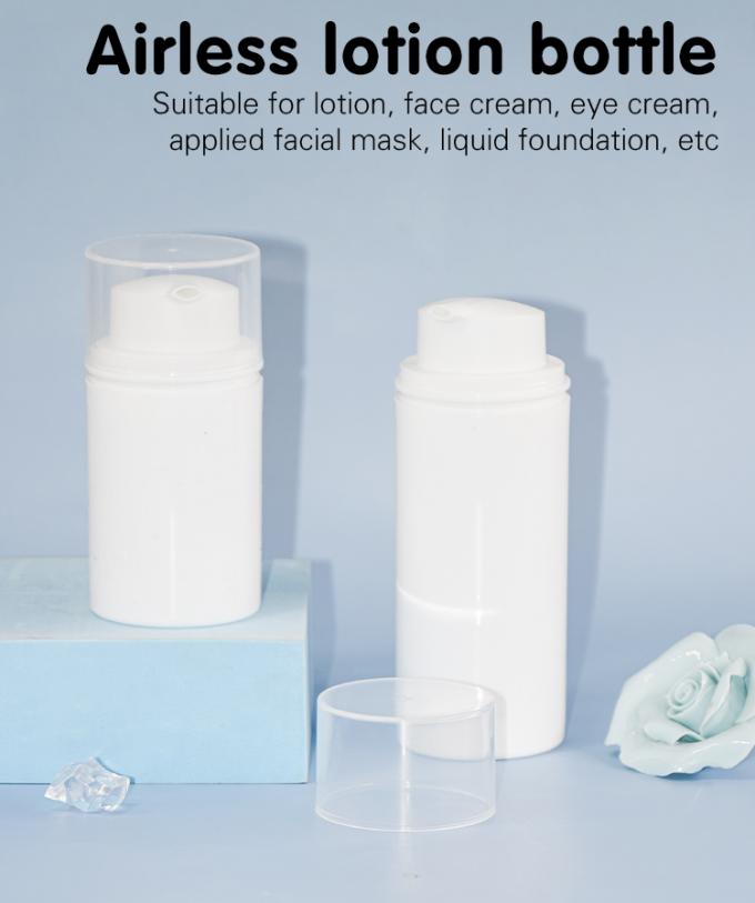 Plastic PP Airless Pump Bottles For Cosmetics 50ml 80ml 100ml 120ml 0