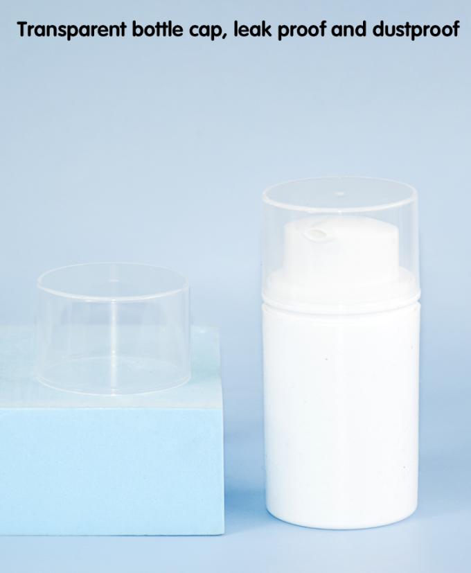Plastic PP Airless Pump Bottles For Cosmetics 50ml 80ml 100ml 120ml 2
