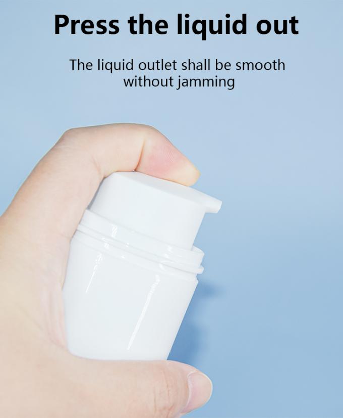 Plastic PP Airless Pump Bottles For Cosmetics 50ml 80ml 100ml 120ml 4