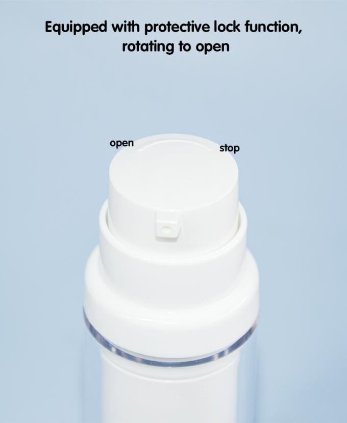 UKMS27 15-30-50m cosmetics packaging Double layer cosmetic airless pumpbottle 2