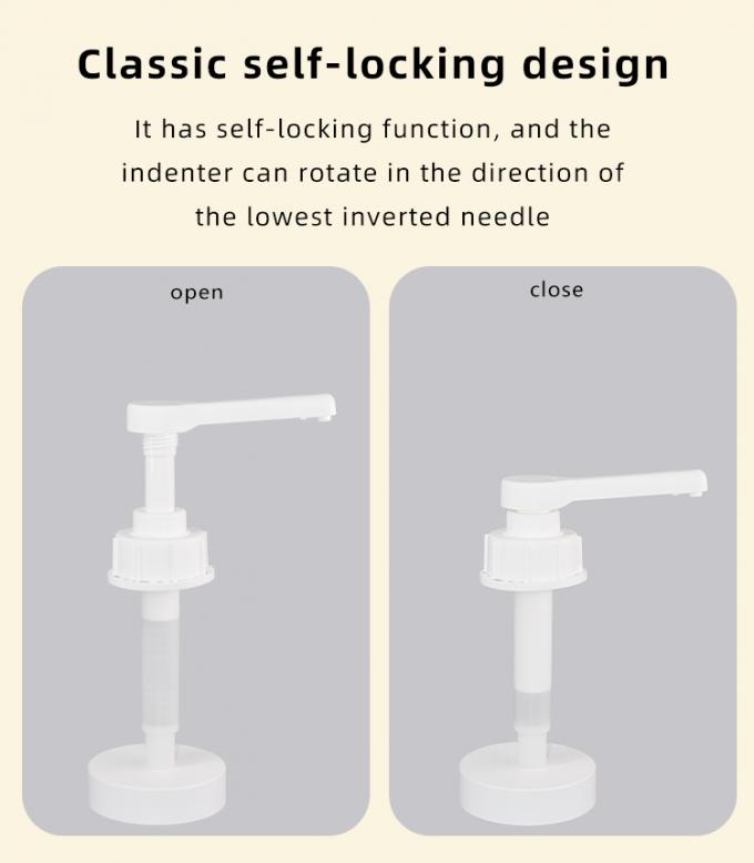UKPACK'S 54-410 Plastic Sauce Pump 10ml 15ml 20ml 30ml Food Grade Dispenser Pump 2