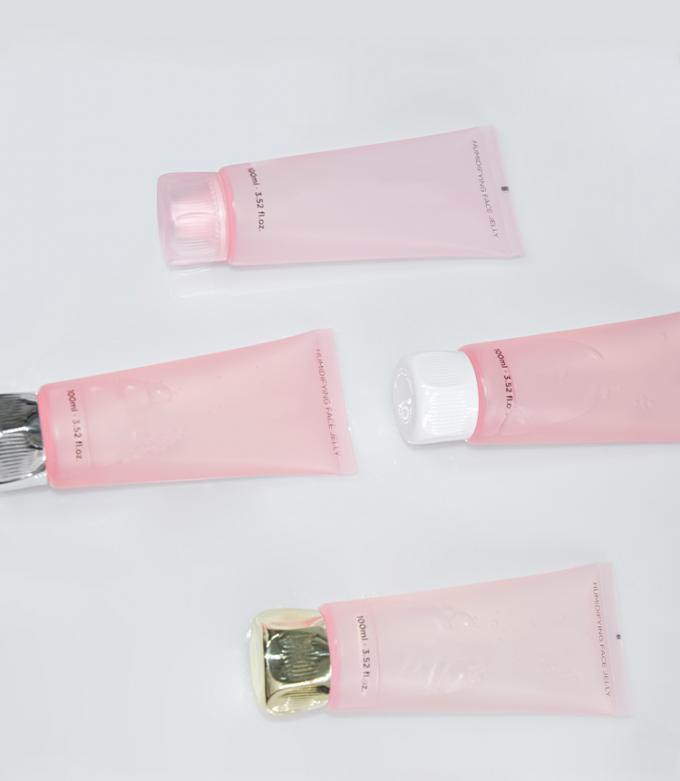 Sugarcane Flexible Cosmetic Tube 100ml Jellyfish Style All-Plastic Or Electroplating Screw Cap 0