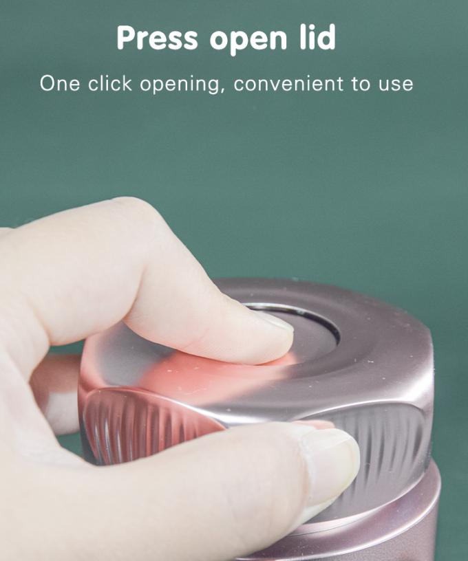 Innovative packaging cream bottle, one click open design cosmetic jar PETG 30g50g 2