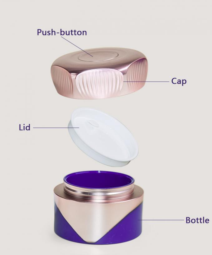 Innovative luxury cosmetic packaging cream bottle, ONE CLICK CREAM JAR 30g50g 2