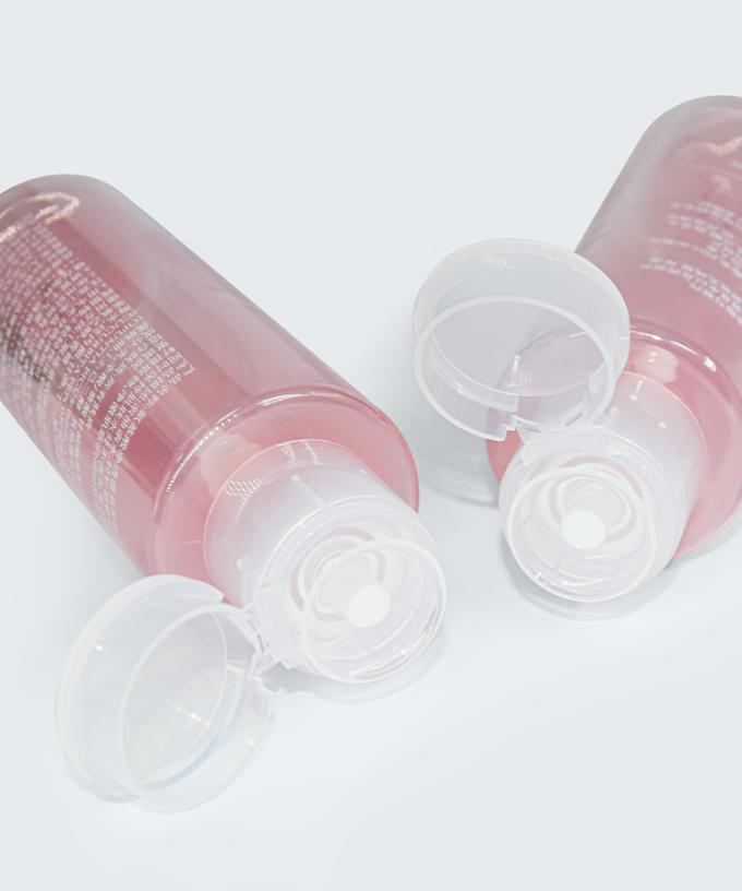 200ml PET Makeup Remover Pump Bottle Customized Logo Pink Color cosmetic Bottle UKG32 2