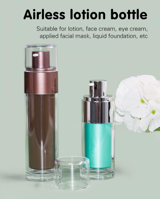 plastic 30ml 50ml airless bottle for liquid foundation and lotion 0