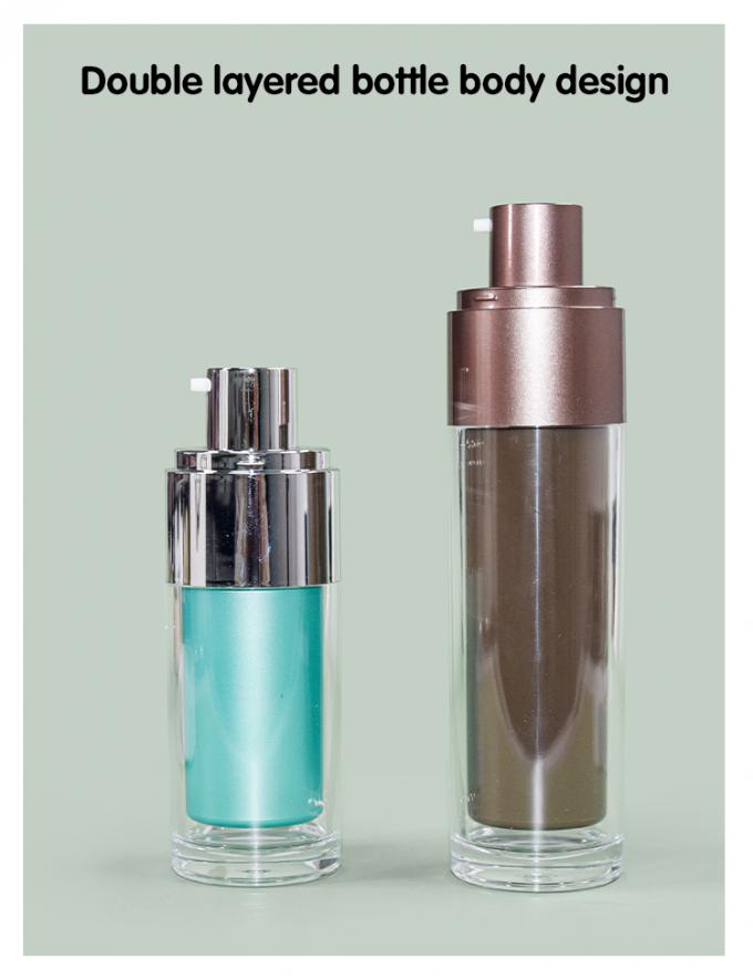 plastic 30ml 50ml airless bottle for liquid foundation and lotion 4