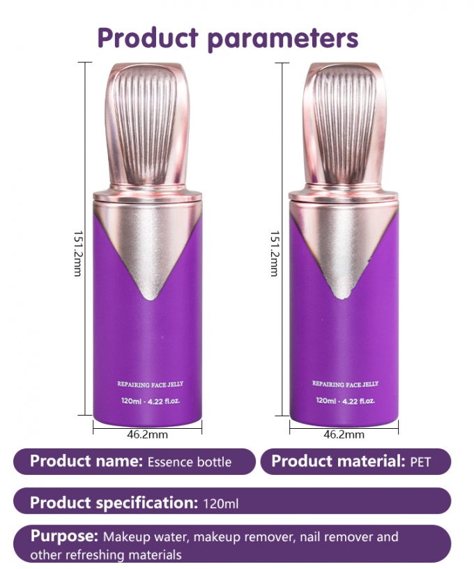 120ml Customized Color And Logo Essence Bottle Skin Care Packaging Lotion Pump Bottle UKL32B 6