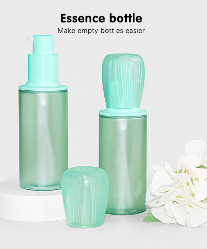120Ml Customized Round Shape Lotion Pump Bottle Essence Bottle Skin Care Packaging UKL32E 0