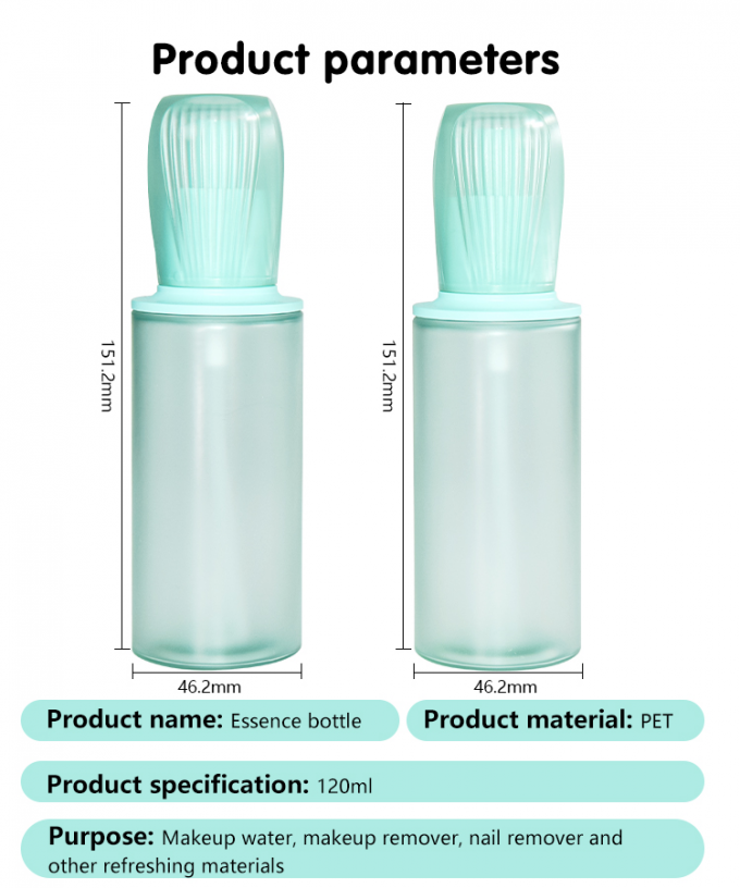 120Ml Customized Round Shape Lotion Pump Bottle Essence Bottle Skin Care Packaging UKL32E 6