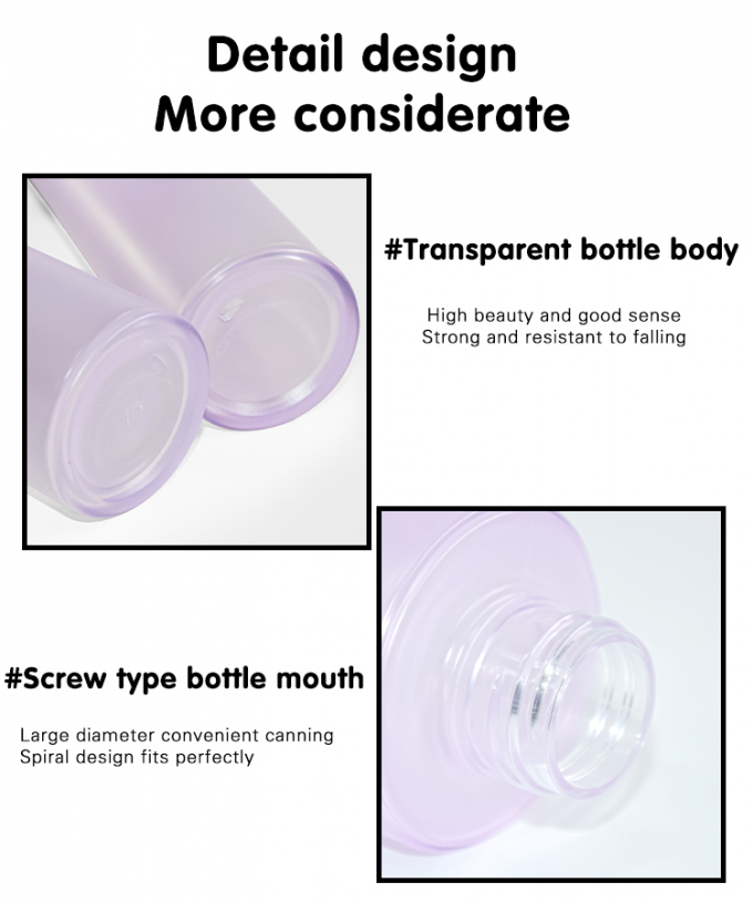 170ml Customized Color And Logo Essence Bottle Skin Care Packaging Lotion Pump Bottle UKL32F 5