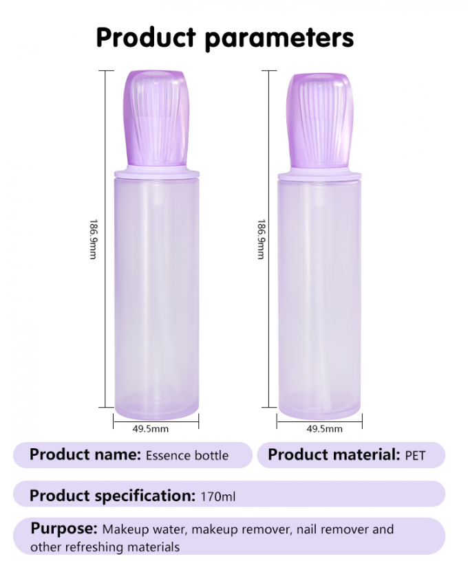 170ml Customized Color And Logo Essence Bottle Skin Care Packaging Lotion Pump Bottle UKL32F 6