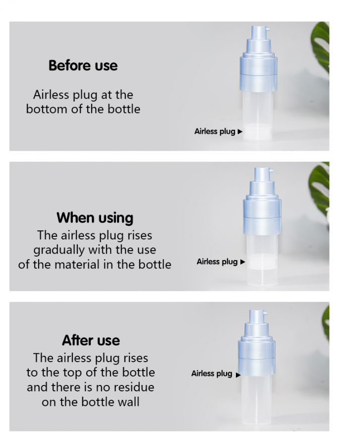 30ml/50ml DUO-Mixed PET Replaceable Airless Bottle Skin Care Packaging UKA84 8