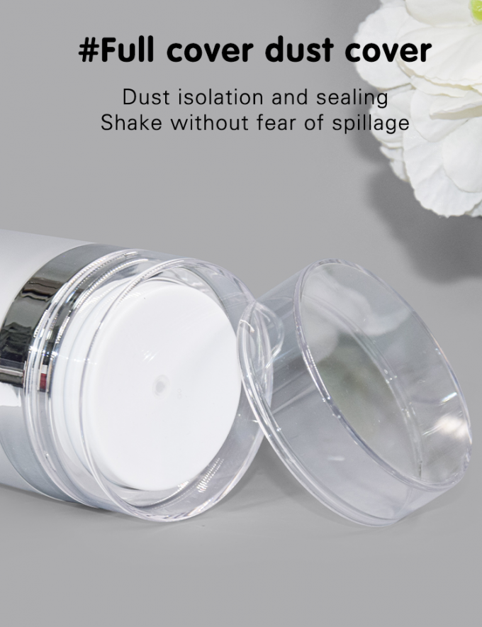 100g Replaceable PP Inner PMMA Outer Airless Jar Lotion Face Cream Jar 2
