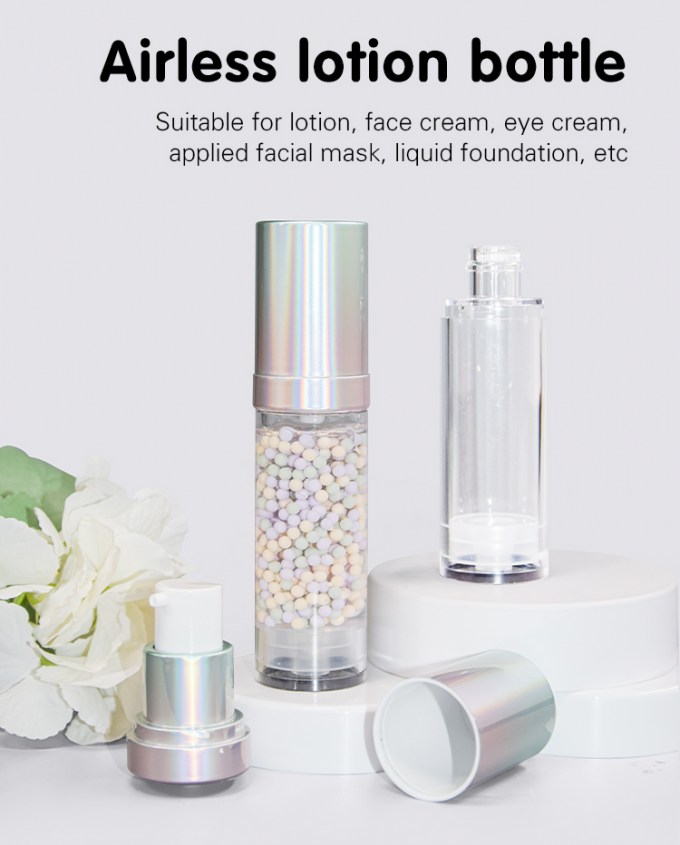 30ml PET Explosive Ball Pump Head Airless Pump Bottle Lotion Suncreen Essence Bottle Skin Care Packaging UKA83 0