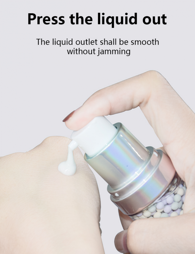 30ml PET Explosive Ball Pump Head Airless Pump Bottle Lotion Suncreen Essence Bottle Skin Care Packaging UKA83 3