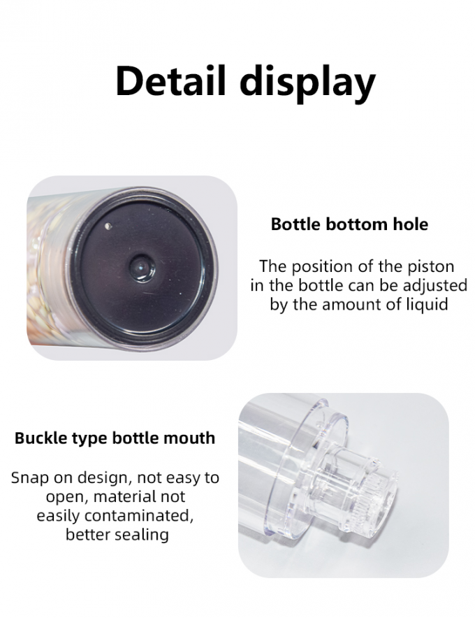 30ml PET Explosive Ball Pump Head Airless Pump Bottle Lotion Suncreen Essence Bottle Skin Care Packaging UKA83 6