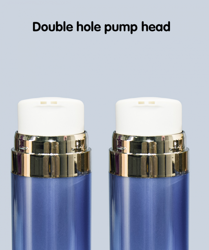 50ml + 50ml PMMA Double Tube Essence Bottle Lotion Pump Bottle UKL10F 2