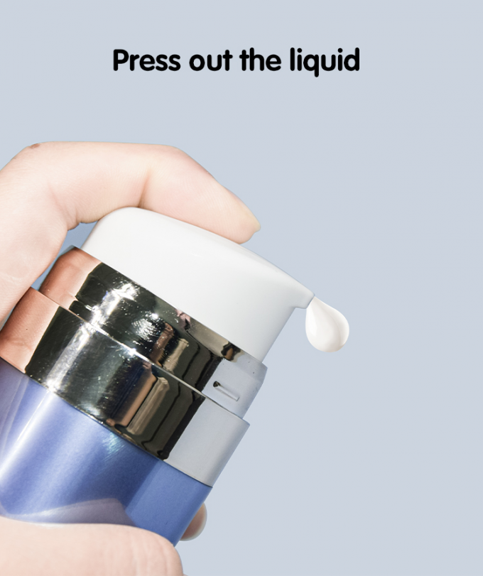 50ml + 50ml PMMA Double Tube Essence Bottle Lotion Pump Bottle UKL10F 3