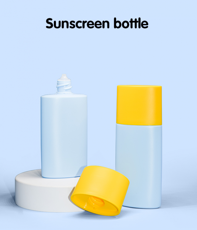 50ml Customized Color And Logo PE Sunscreen Bottle Skin Care Packaging UKL33A 0