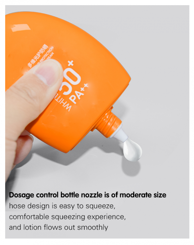 50ml Orange Sunscreen Hand Cream Lotion Bottle Skin Care Packaging UKL33E 4