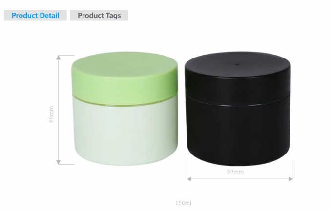 150g Cosmetic CreamHair Jars for Hair Film Packaging Container with Screw Cap UKC14 0
