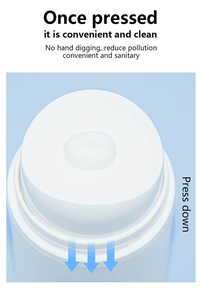 Sustainable Central Hole Outlet PP Airless Bottle Cosmetic Packaging Container 50ml 100ml 150ml 3
