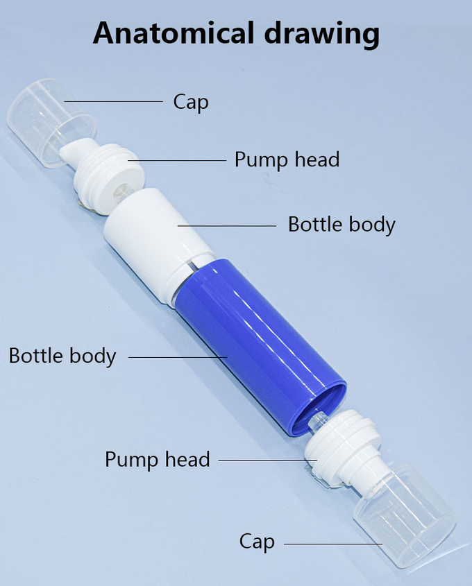 15ml+30ml Double-Ended Airless Pump Bottle Lotion serum bottle Skin care Packaging UKA61 1
