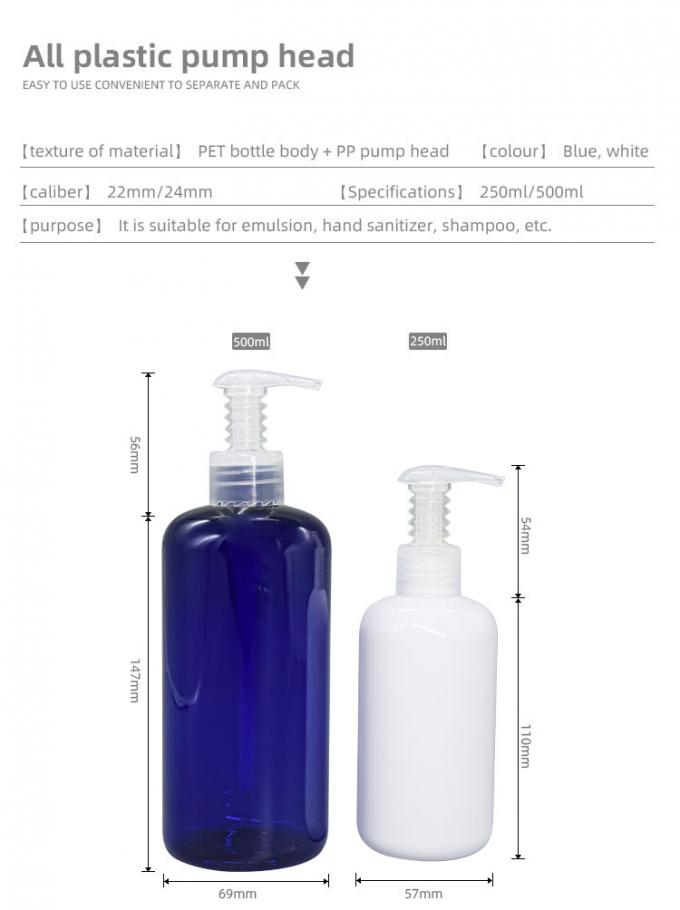 300ml/500ml Mono PP Plastic Lotion Pump 2cc Dosage Lotion Pump Skin Care Packaging UKAP01 1