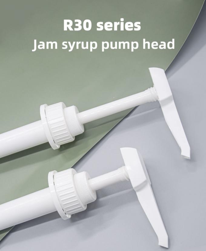 15 / 30cc Dosage Square Head Plastic Sauce Dispenser Pump For Ketchup 38mm 43mm 0