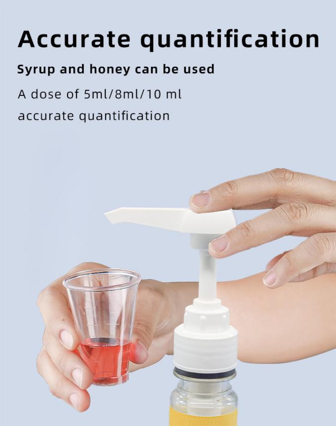 Food Grade Plastic Closure Syrup Dispenser Pump For Hand Washing UKS10 31 - 400 2