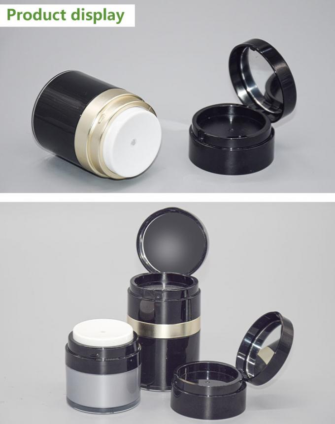 15g 30g Acrylic Airless Cosmetic Cream Jars With Mirror Skincare Packaging Container 2