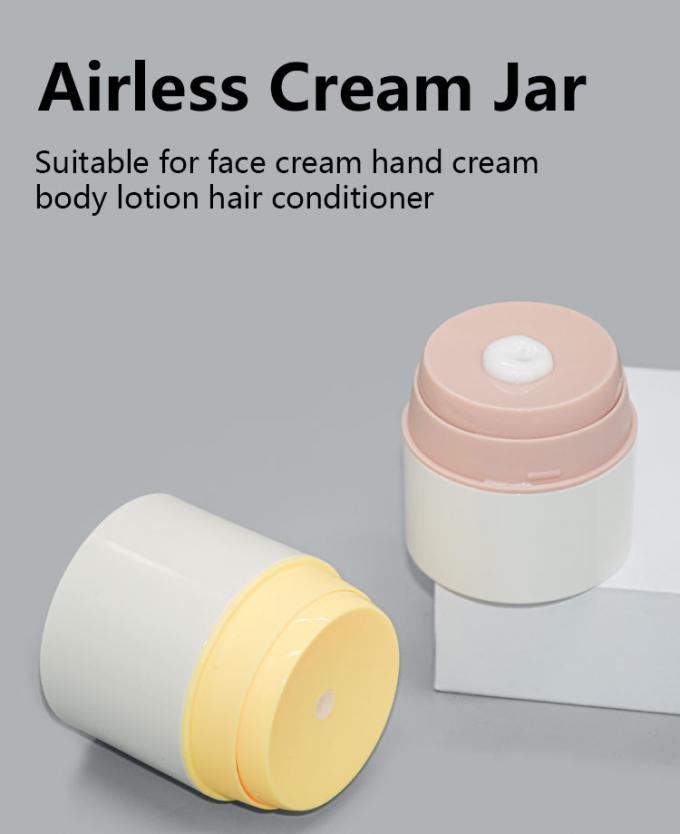 Double Layer Airless Pump Cosmetic Cream Jars For Baby Skin Care Packaging 0