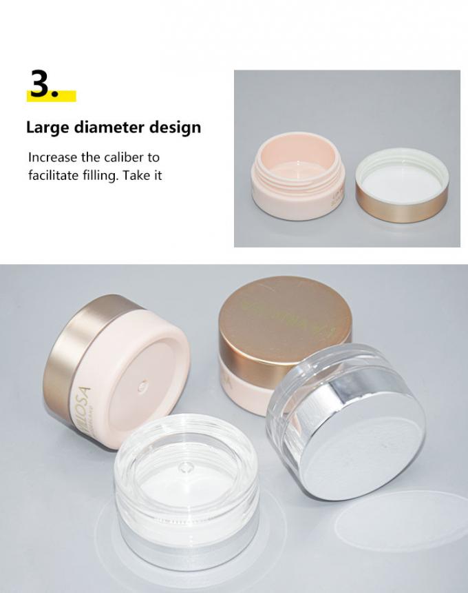 5g PETG Cosmetic Jars With Lids Lip Balm Jars Treatment 4