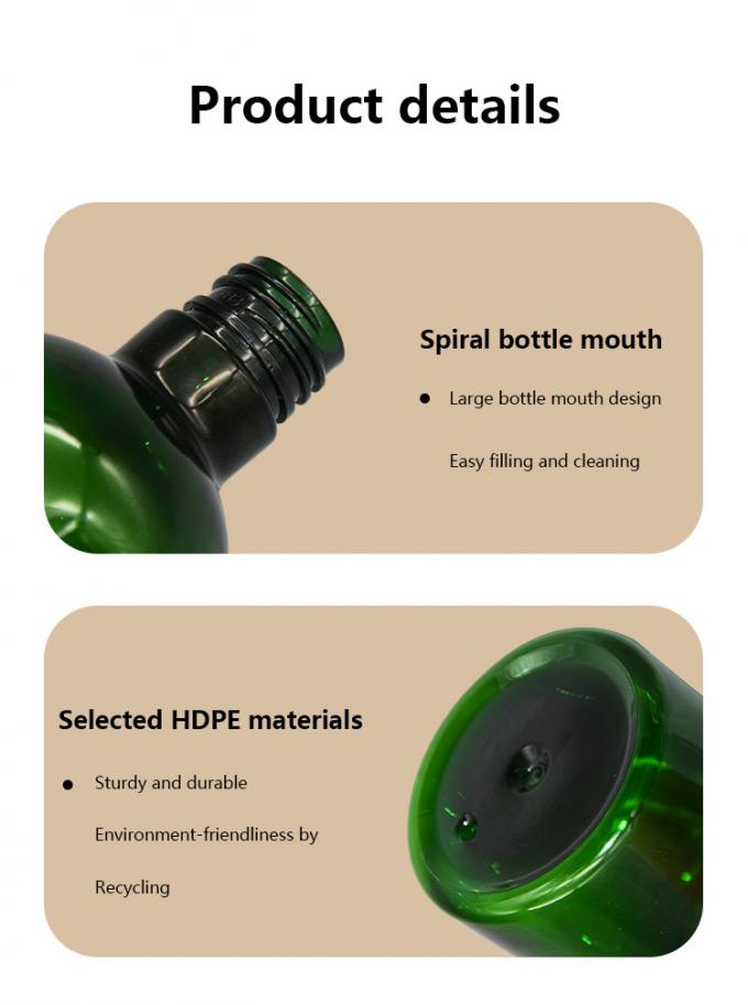 Dark Green Od 64.5mm Lotion Pump Bottle Left And Right Lock 4